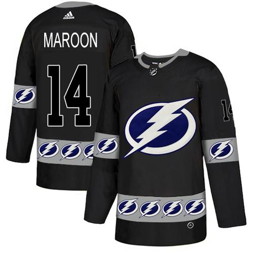 Adidas Tampa Bay Lightning Men 14 Pat Maroon Black Authentic Team Logo Fashion Stitched NHL Jersey